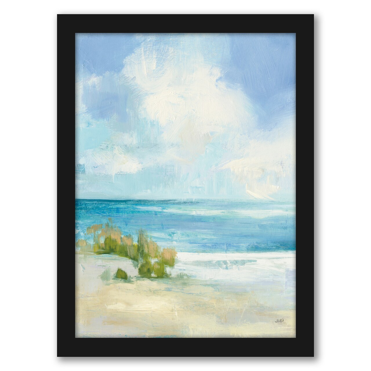 Wind And Waves Ii by Julia Purinton Black Framed Print 16x20 - Americanflat